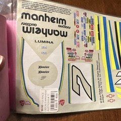 Blue Ridge Decals M-94-7 1/25 Scale #7 Manheim Auctions NASCAR Chevy Decal