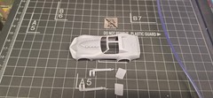 ABS Like Resin 3D Printed Corvette Summer 1/64 Scale Model Car Body