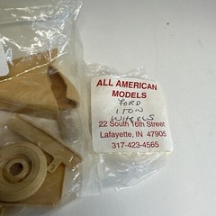 Resin All American Models 1940 Parts kit & 1 ton wheels RARE. HTF