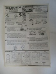 FUJIMI MERCEDES-BENZ SLK 230 1/24 OPENED AND PROFESSIONALLY STARTED