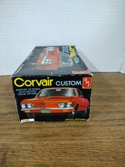 Vintage AMT 1969 Corsair Custom Plastic Model Car Kit Open Box Parts Are Sealed