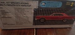 1969 Plymouth GTX Hardtop 1/25 AMT Ertl MODEL KIT #6111 new sealed