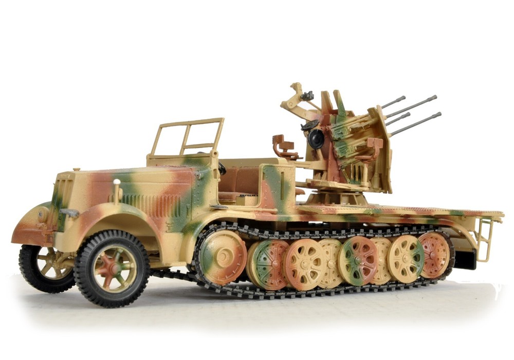 SdKfz 7/1 20mm FLAKVIERLING 38 Wespe Models 1:48 military resin ready built48135