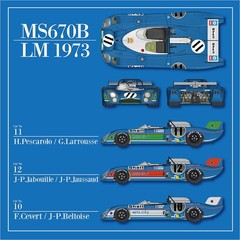 Model Factory Hiro 1/12 Fulldetail Kit Matra MS670B LM 1973 K853 from JP 16348