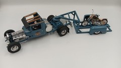 Custom Built 1/25th Scale ’29 Ford Truck,Motorcycle and Trailer