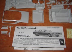 AMT 1965 Lincoln Continental HT Hardtop Kit 6425 Box Body & New Cvt Parts 65