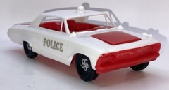1964 Ford (sort of) Police 2door Hardtop 1/25 GAY TOYS Red/White Plastic Coaster