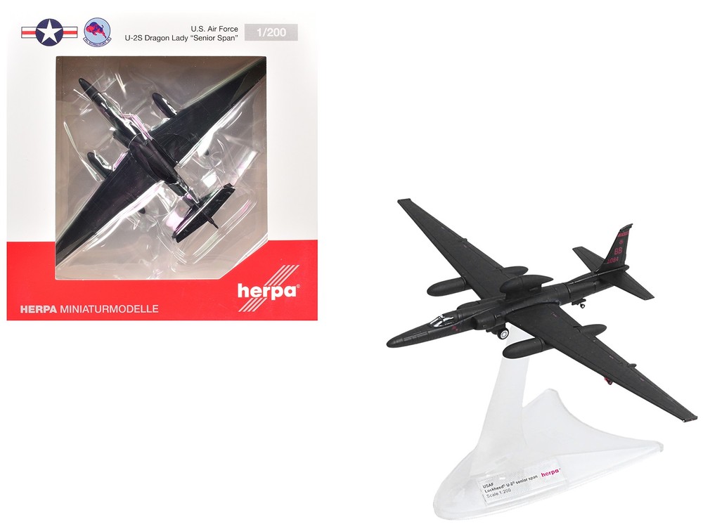 Herpa HE573504 1/200 Lockheed U-2S Dragon Lady Aircraft “Senior Span