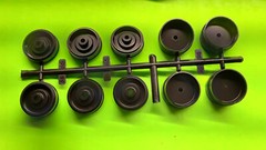 1/25 Tyrone Malone Hideout Kenworth Aerodyne Transporter Chrome Rims Wheel Backs