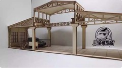 1/72 Tank Armored Vehicle Factory Garage Workshop DIY Kit