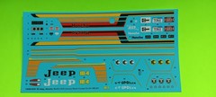 Decal Sheet 1979 Jeep J-10 1/24 Pickup Truck 4×4 KC Light Custom Graphics Stripe