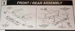 57 CADILLAC ELDO BROUGHAM – BUMPER GRILL – ATLANTIS – MODEL CAR KIT PARTS LOT
