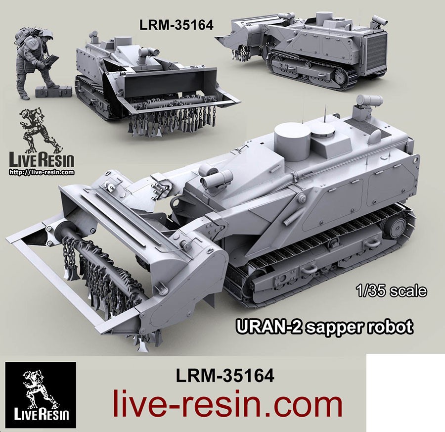Live Resin 1/35 Uran-2 Sapper Robot