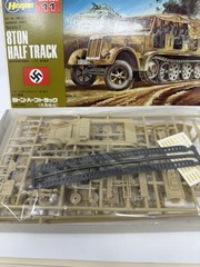 Hasegawa Mini Box 11 8Ton Half Track Model Kit 1/72 Scale German Army NOB