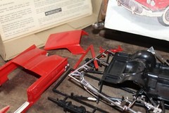 1974 Vintage Monogram Partially Built Model Kit in Box 1958 Ford T-Bird
