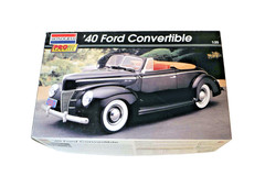 REVELL 1/25 1940 FORD CONVERTIBLE FACTORY BUILT BOX ART STUDIO DISPLAY MODEL