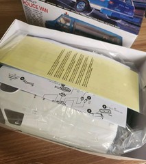 AMT Chevrolet Police Van 1:25 Scale Model Kit New Sealed Bags Very rare Kit