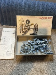 PALMER GATLING GUN BRASS PLATED MODEL KIT (as is)