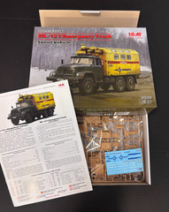 ICM 1:35 ZiL-131 Emergency Truck – Soviet 6×6 Workshop w/ Crane – #35518 – NEW