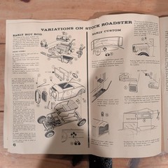 Vintage AMT 1929 Ford Model A Mod Rod Model Kit Instructions Only