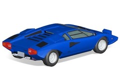 Aoshima Bunka Kyozai AOSHIMA 1/32 The Snap Kit Series Lamborghini Countach LP400