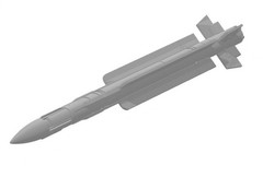 3D Printed 1/72 France MICA EM Active Radar Air Air Missile Unpainted Model /4pc
