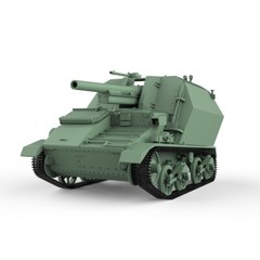 SSMODEL SS100576 1/100 15mm WarGaming German G.Pz.Mk.VI(e) Self-Propelled Gun