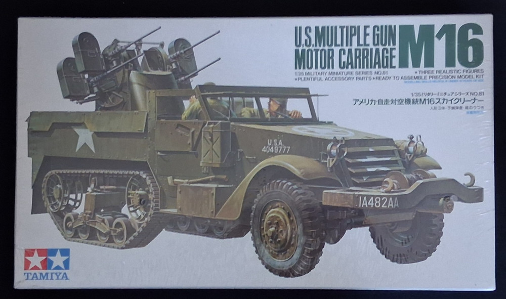 TAMIYA US Multiple Gun Motor Carriage M16 1/35 Model Kit MM81 – FACTORY SEALED!