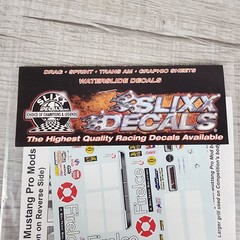 Slixx 7168 FireIce 67 Camaro/Mustang 2010/11 Pro Mod-Jay Payne Drag Decal