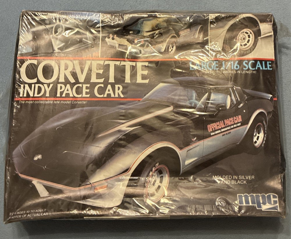 Vintage MPC Corvette Indy Pace Car. 1/16. #1-3073.