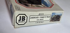 JB Models Landrover 1 Tonne FC Truck GS Body 1:76 model kit JB1010 New Open Box