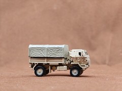 1/144 U.S. Logistics Tactical Truck Static Finished Colored Model 3D Printed