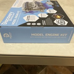 Discover Mindblown Model Engine Kit 104-Piece STEM DIY LED Working Engine NIB