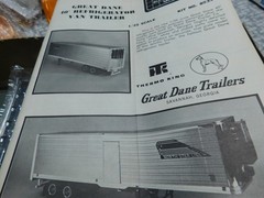 Great Dane 40ft reefer trailer 1/25 scale Ertl kit # 8033