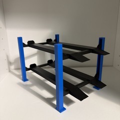 4 post 2 Level model car lift 1:24 1:25 scale KIT Assembly required. Paintable!