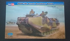 Hobby Boss AAVP-7A1 Assault Amphibious Vehicle Model Building Kit with Mounting