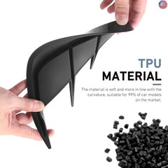 2 PCS Side Vent Trim, Fashion Style Car Fender Sticker, Self-Adhesive Sporty