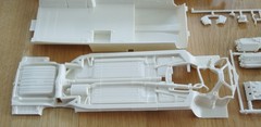 JO-HAN ’66 Cadillac Fire Rescue Ambulance 1/25 open box complete molded in white