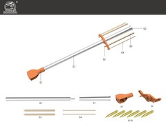 1/35 Metal Barrel Shell Kit for HobbyBoss 84579 Archer Artillery System Model
