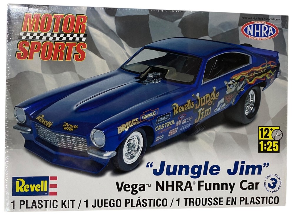 Revell Jungle Jim Vega NHRA Funny Car 1:25 Model Kit c2011