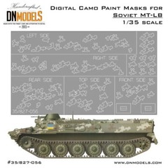 DN 1/35 Ukraine MT-LB Digital Camouflage Paint Masks