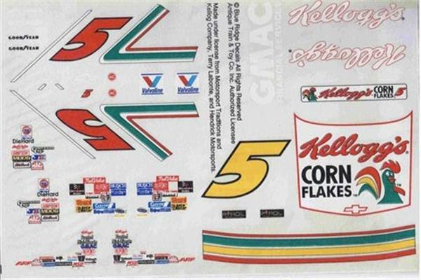 Blue Ridge #5 Kelloggs 1994-Terry Labonte Nascar decal