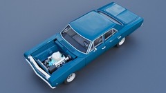 ABS-LIKE RESIN 3D PRINTED 1/25 1968 DODGE CORONET 4-DOOR FULL KIT