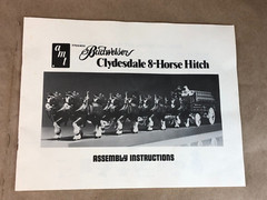 OPEN BOX AMT MATCHBOX 1:20 Model Kit BUDWEISER CLYDESDALE 8-HORSE HITCH No. 7702