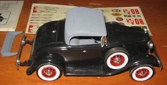 AMT 1932 Ford Model B Sport Roadster Kit # 332 Survivor Built Stock in Box 32