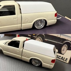1:20 Chevy S-Series Bed Topper with no side windows. Model kit not included.