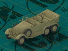 G4 (1935 Production) German Staff Car, WWII 1939-1945 Scale Model 1/72 ICM 72471