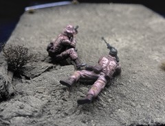 1/35 Scale Military Diorama Base Terrain Display Model Soldiers Figures Diecast