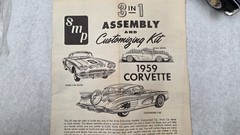 Vintage Classic 1959 Revell Chevrolet Corvette Car Model Chevy Muscle Car Built