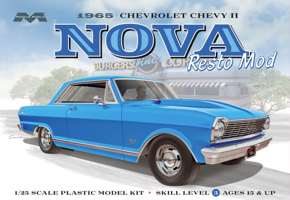 Moebius 1/25 1965 Chevy II Nova 2323 Resto‑Mod Custom Build